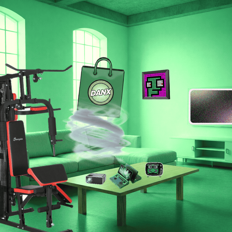 A collection of modern tech gadgets, retro gaming consoles, and premium life style accessories from Danx Store.