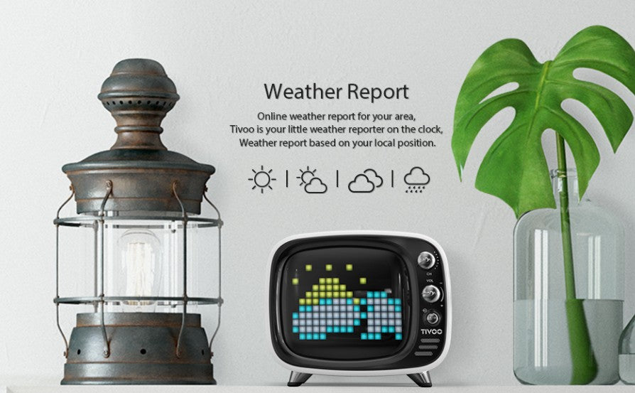 Divoom Tivoo Unique portable smart bluetooth speaker & alarm clock