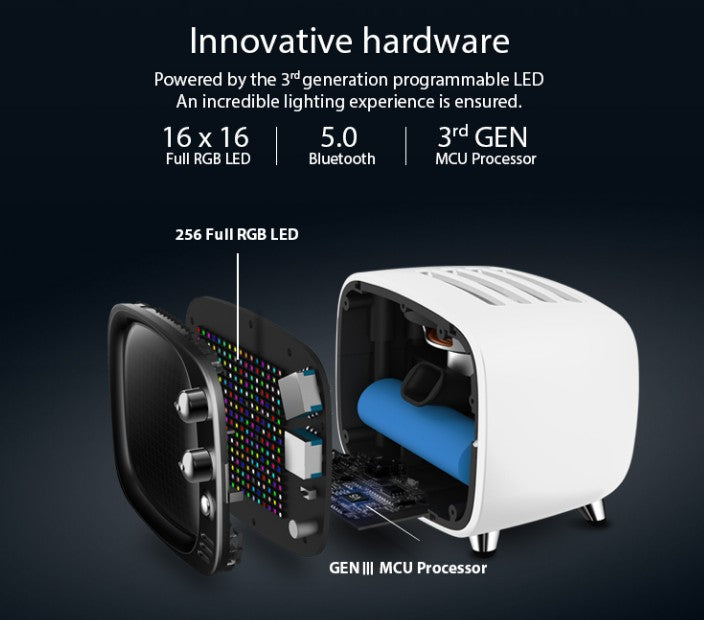 Divoom Tivoo Unique portable smart bluetooth speaker & alarm clock