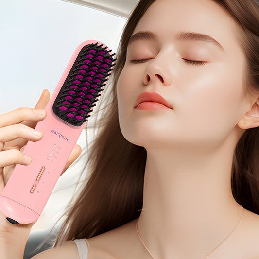 Portable wireless Hair Straightener/Comb