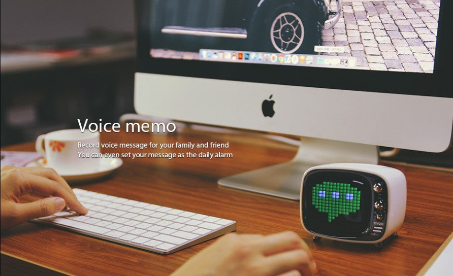 Divoom Tivoo Unique portable smart bluetooth speaker & alarm clock